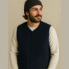 Curly Fleece MARINE Navy Blue